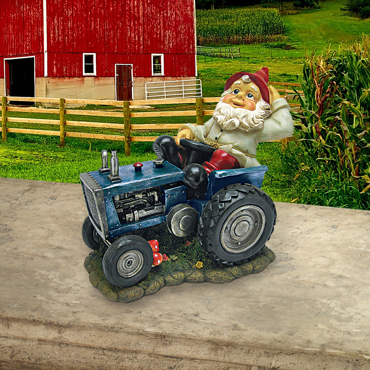 Image Thumbnail for Dt Plowing Pete On His Tractor Gnome